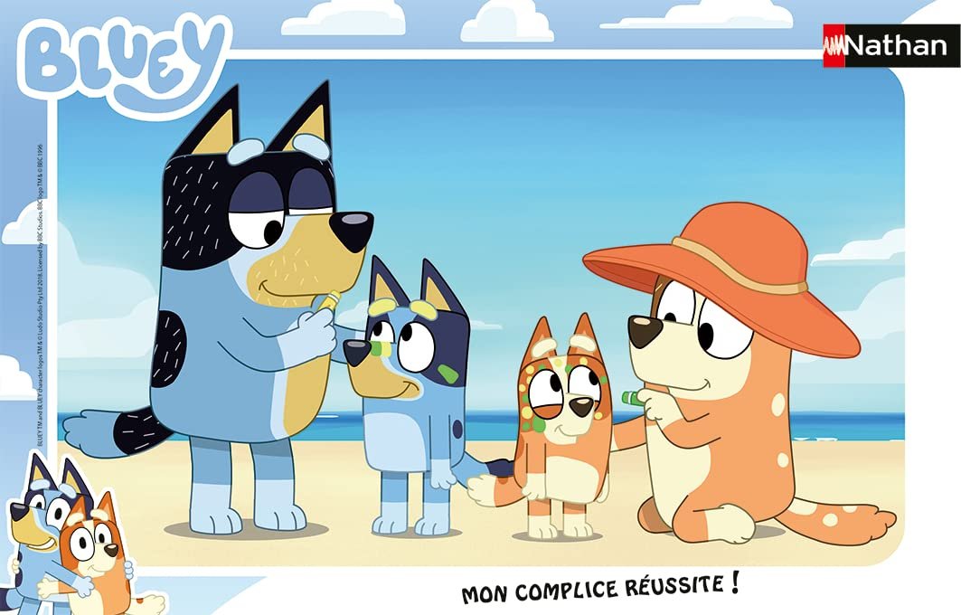 Пазл Nathan 86162 Bluey on the Beach 15 элементов, фото №1