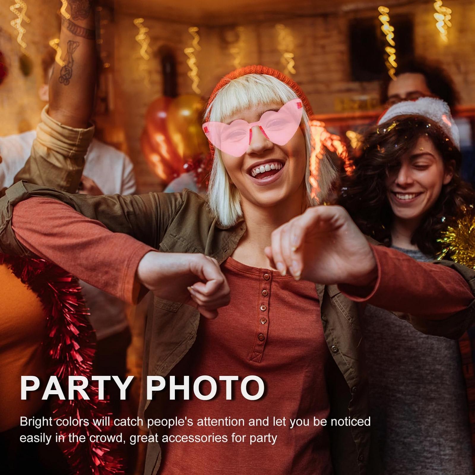 Сонцезахисні Окуляри Серце BESPORTBLE Реквізит Для Вечірки, фото №5