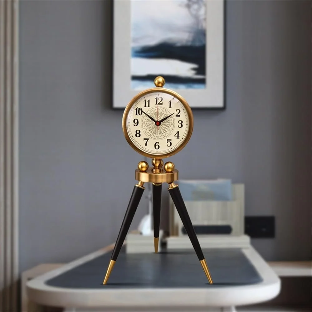 Настольные часы Yixinzi-2024 Винтажный дизайн, роскошные, скандинавский стиль, фото №6
