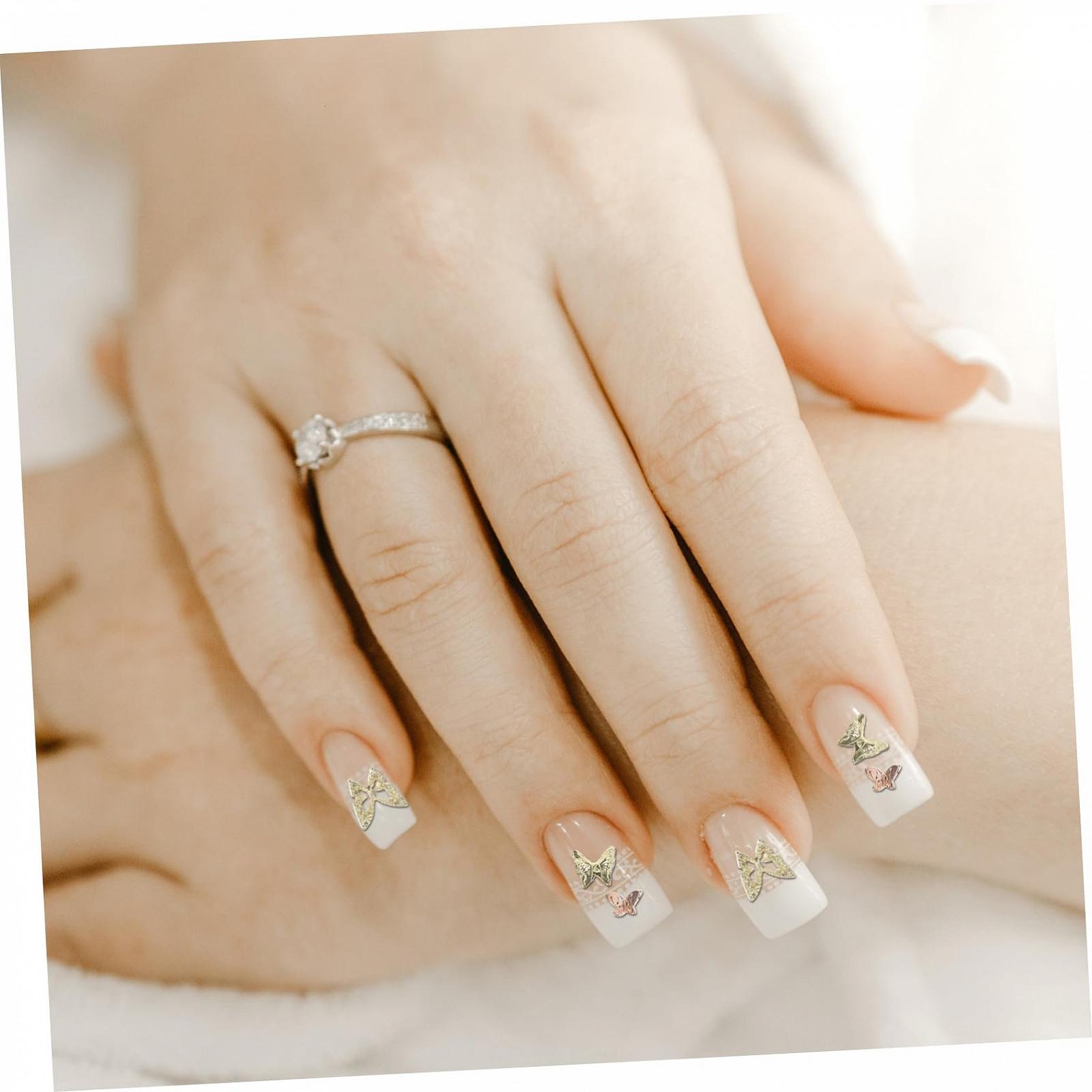 Подвески для ногтей Бабочки Healeved 40 шт. Украшения для маникюра, фото №3