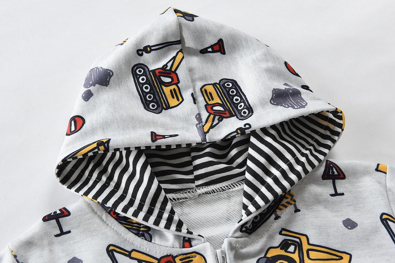 Худі CM-Kid для хлопчиків, на блискавці, тепла кофта з довгими рукавами, фото №3