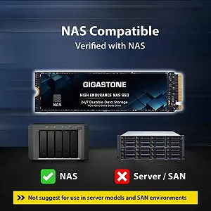 Внутренний SSD-накопитель Gigastone NAS 2TB M.2 PCIe 3.0 NVMe synthetic.ua - Фото 1