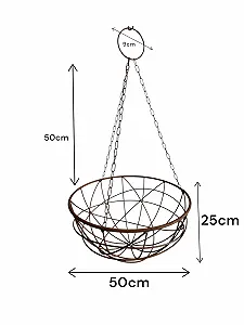 Подвесная корзина Bornhöft металлическая с эффектом ржавчины 50 см цена на synthetic.ua - Фото 1 Подвесная корзина Bornhöft металлическая с эффектом ржавчины 50 см synthetic.ua - Фото 1