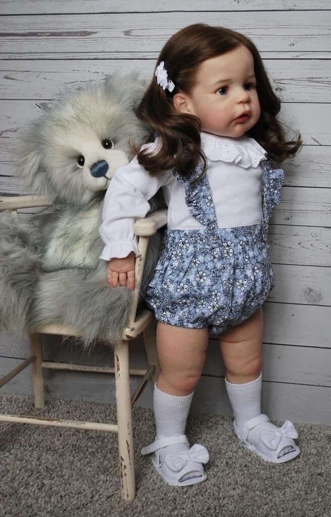 Лялька Zero pam Reborn Lifelike Baby Dolls Реалістична Лялька для Дітей Довге Волосся М'яка Як Силіконова Дівчинка, фото №5