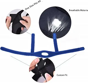 Підборідний ремінь проти хропіння Oraclose,  для чоловіків і жінок, м'який, регульований і дихаючий synthetic.ua - Фото 1