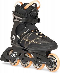 Женские роликовые коньки K2 Alexis 80 Boa 40 размер Black/Pink - Фото 1
