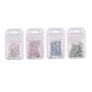 Стразы для ногтей FRCOLOR Набор 4 шт. Разноцветные - Фото 1