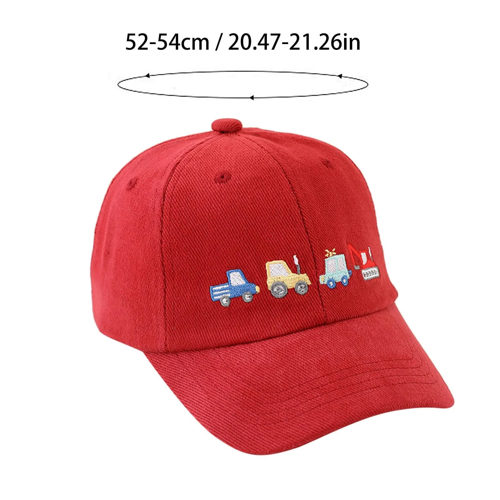 Бейсболка дитяча з принтом трактора та екскаватора регульована з УФ-захистом, фото №3