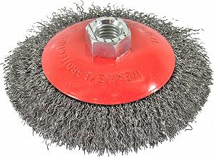 Щітка конусна 115мм М14 Intertool йоршшик на болгарку BT-5115 - Фото 1