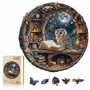 Купить Пазл WOODBESTS Moonlight Owl 270 элементов деревянный уникальной формы 34 x 34 см - Фото 1 Пазл WOODBESTS Moonlight Owl 270 элементов деревянный уникальной формы 34 x 34 см - Фото 1