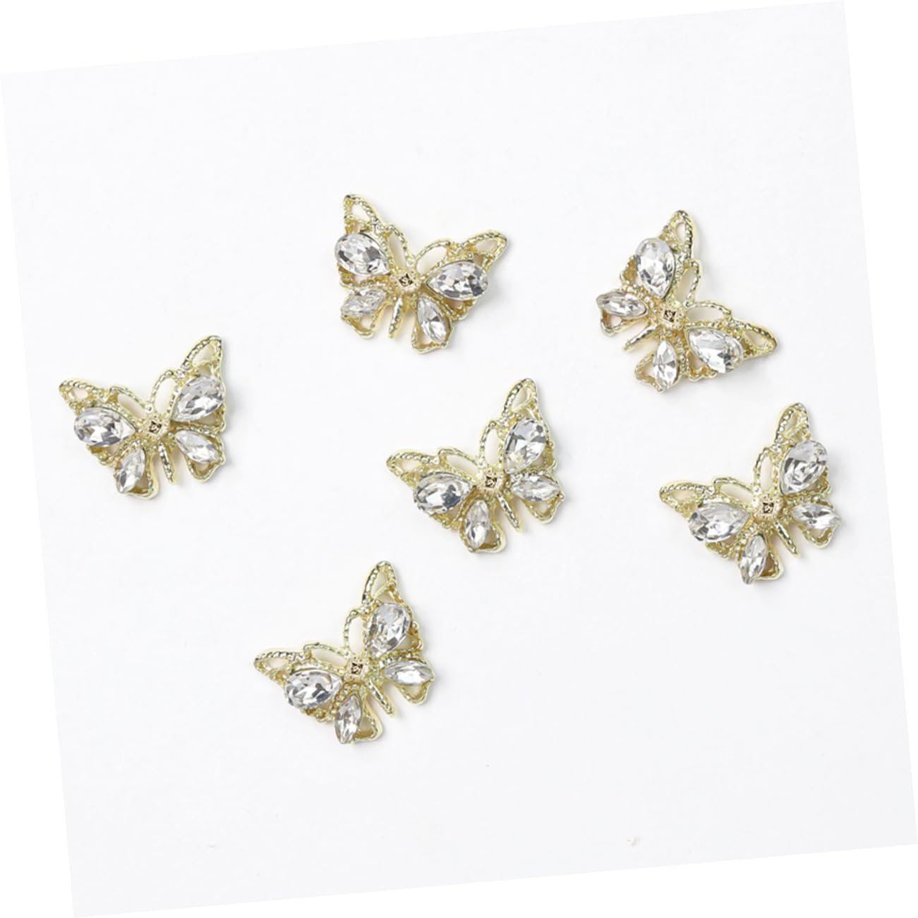 Подвески для ногтей Бабочки, 20 шт, фото №2