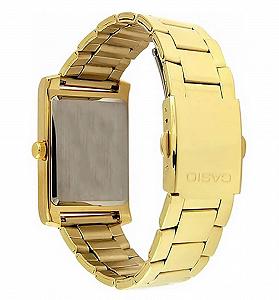 Часы женские аналоговые кварцевые Casio LTP 1234PG 7A, нержавеющая сталь, золото/белый, браслет synthetic.ua - Фото 1