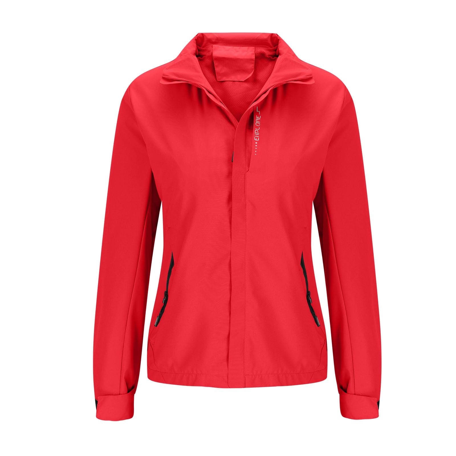 Куртка Outdoor Ветрозащитный Плащ Водонепроницаемая Дождевая Куртка Однотонная Свободная Куртка для бега с капюшоном Спортивная Куртка Легкая Солнцезащитная Зимняя Куртка Дышащая Дождевая Парка на полной молнии, фото №5