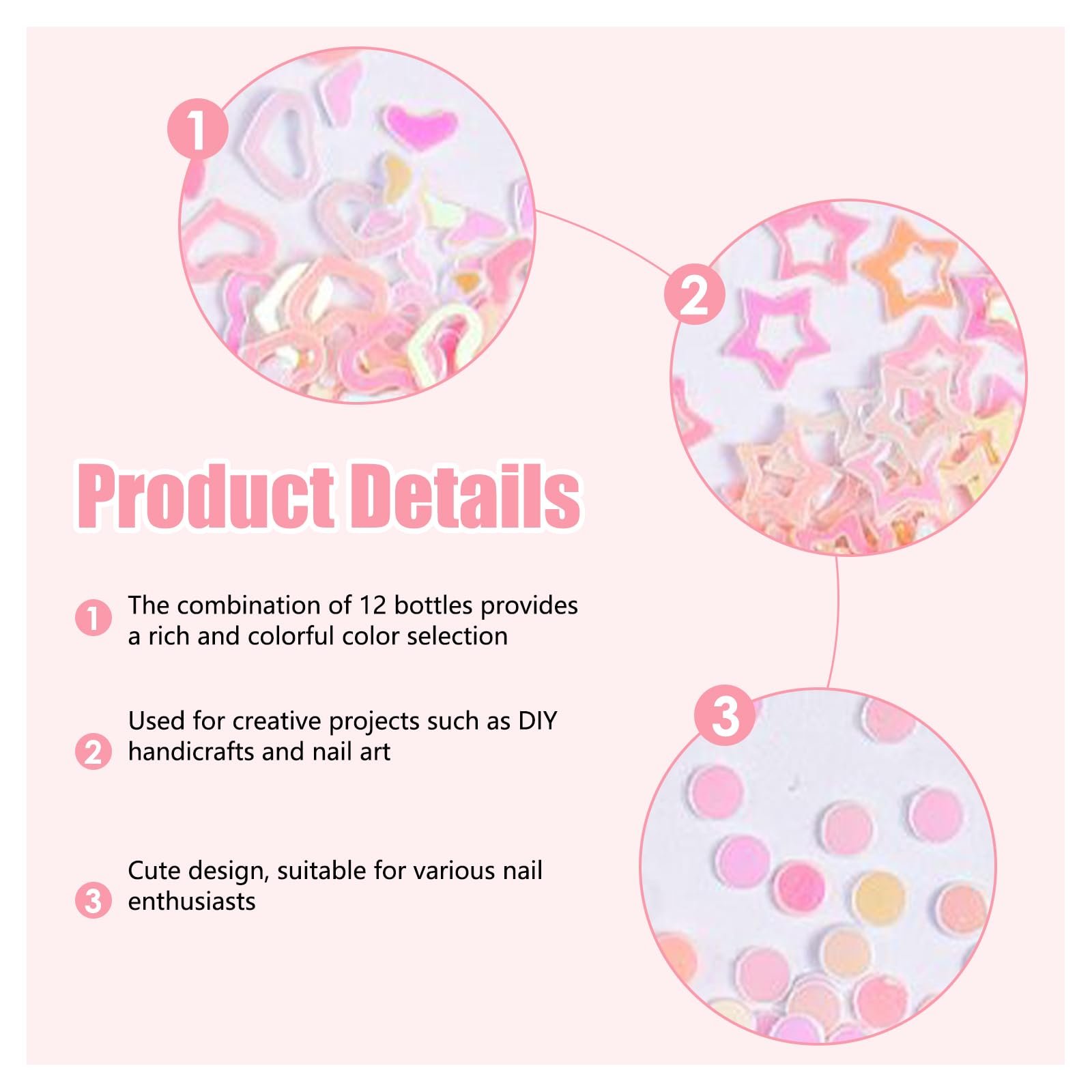 Прикраса для нігтів 3D Метелик Ведмідь Акрил 12 коробок для створення унікального та красивого дизайну, фото №7