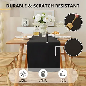 Купити Ранер на стіл Waterproof Modern Чорний 30 x 120 см - Фото 1 Ранер на стіл Waterproof Modern Чорний 30 x 120 см - Фото 1