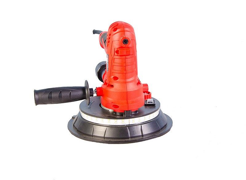 Шліфмашина для стін і стелі MPT 850 Вт 1400-2700 об/хв Ø180 мм діодне підсвічування аксесуари 6 шт MDS1853B, фото №3