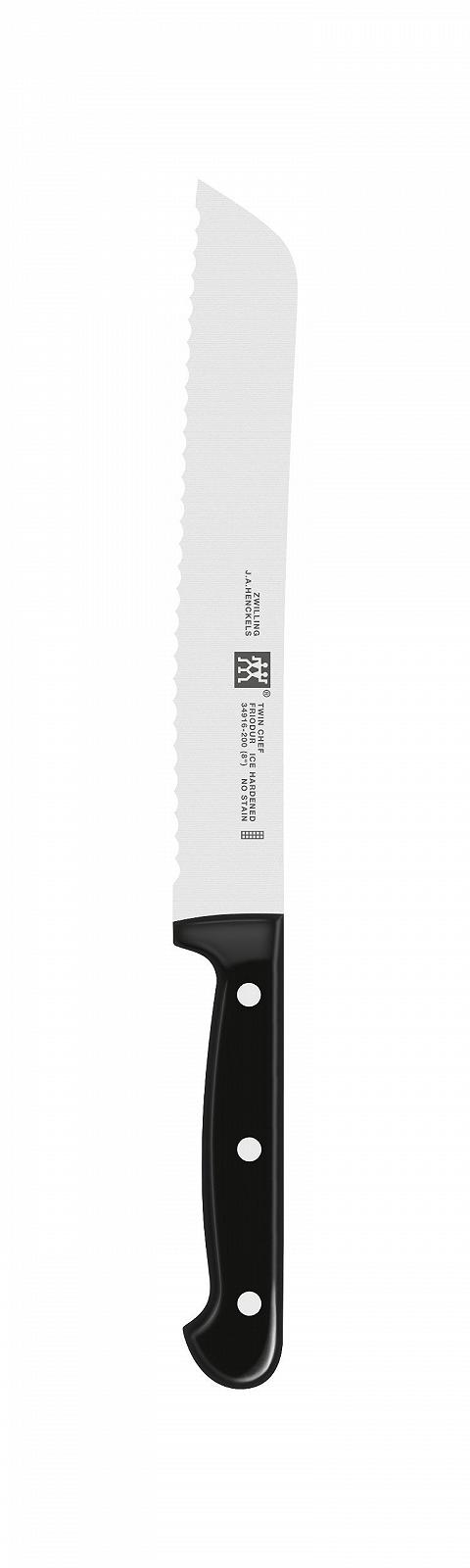Набор ножей Zwilling 3 предмета: Нож для очистки овощей, Нож для мяса, Нож шеф-повара, Нож для хлеба, 20 см, фото №7
