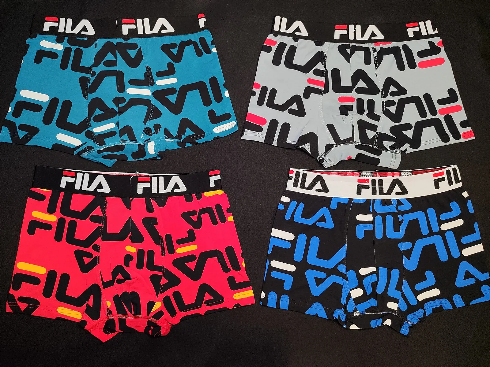 Чоловічі боксерки Fila Чоловічий набір трусів 4 шт, фото №1 Чоловічі боксерки Fila Чоловічий набір трусів 4 шт, фото №1