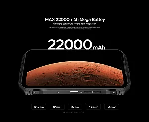Захищений смартфон DOOGEE VMAX Pro 5G 32GB + 512GB 6.58 дюйма FHD+ 108 Мп + 20 Мп (нічного бачення) + 16 Мп Android 14 NFC 22000 мАг Black ціна на synthetic.ua - Фото 1 Захищений смартфон DOOGEE VMAX Pro 5G 32GB + 512GB 6.58 дюйма FHD+ 108 Мп + 20 Мп (нічного бачення) + 16 Мп Android 14 NFC 22000 мАг Black synthetic.ua - Фото 1