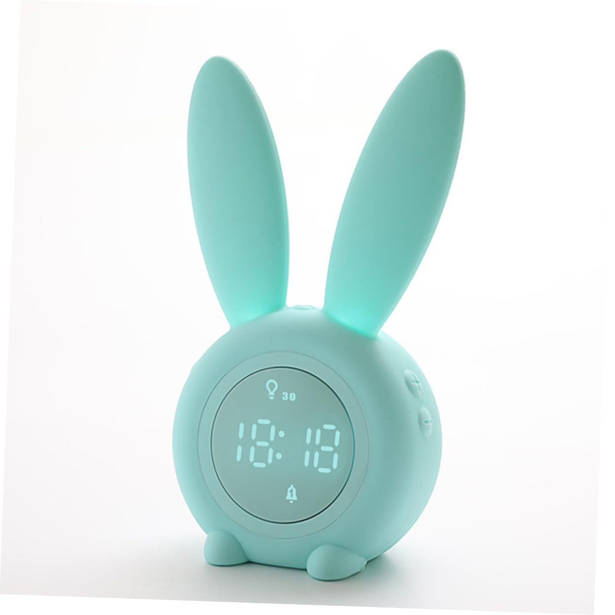 Светильник DOITOOL 2St детский ночной зелёный LED-Ночник часы Силиконовый украсить студент, фото №4