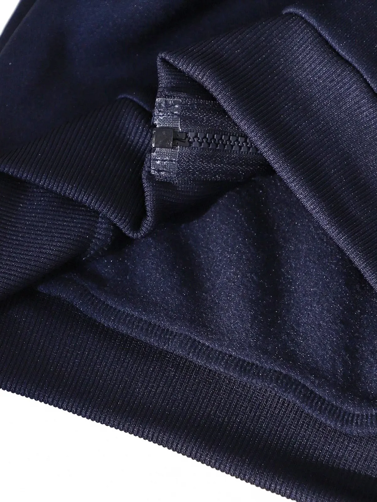 Толстовка SweatyRocks для девочек, милая толстовка с капюшоном, на молнии, с лентой, с длинными рукавами, повседневная куртка, фото №5