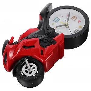 Настольные часы Мотоцикл VICASKY Модель Красный - Фото 1