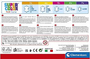 Пазл Clementoni Supercolour 4 in 1 21517 Disney Princess 12, 16, 20, 24 детали synthetic.ua - Фото 1