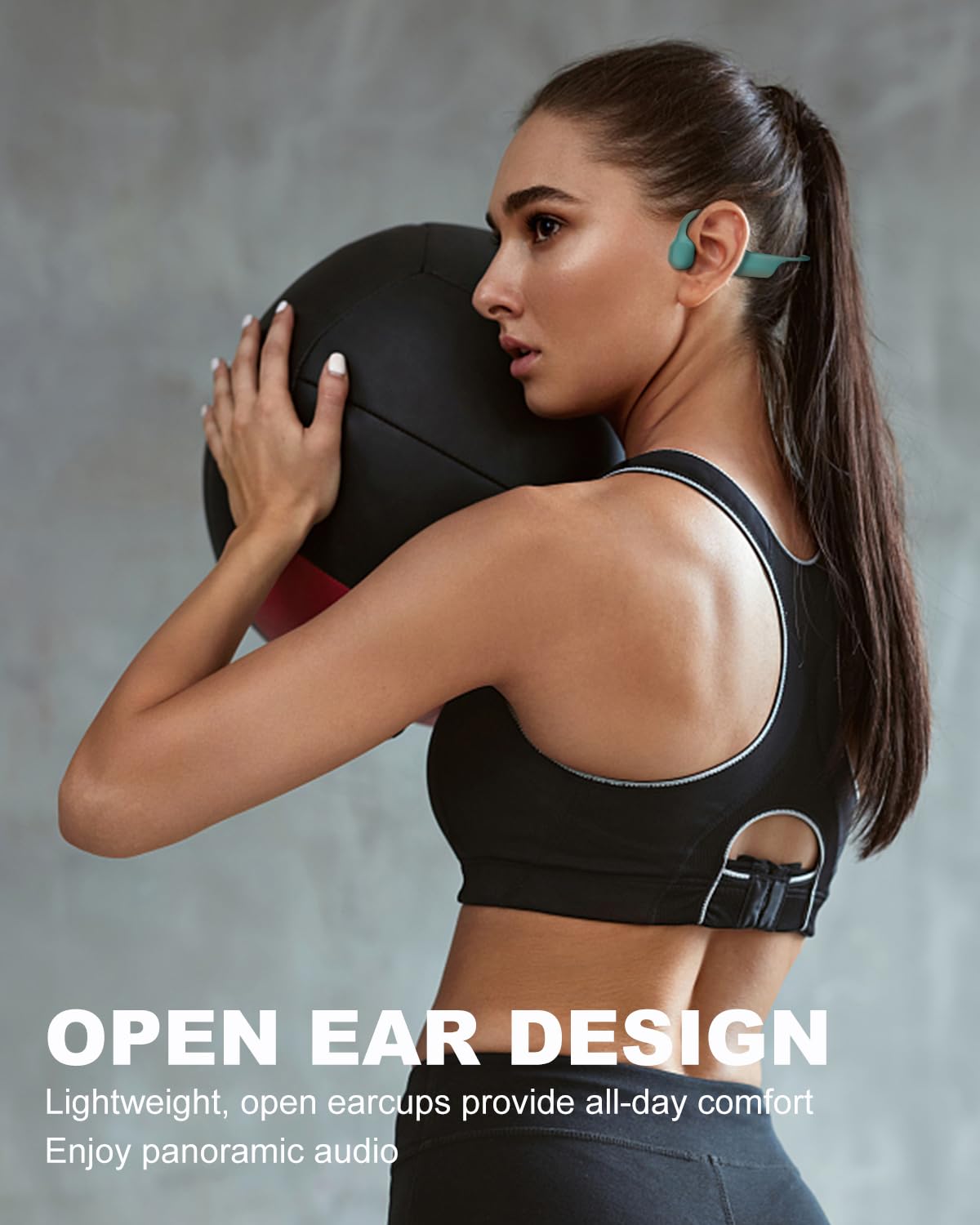 Наушники SANOTO Bone Sound Bluetooth 5.0 открытые наушники IPX7 водонепроницаемые потоотталкивающие костнопроводные наушники спортивные для бегунов велосипедистов фитнеса, фото №2