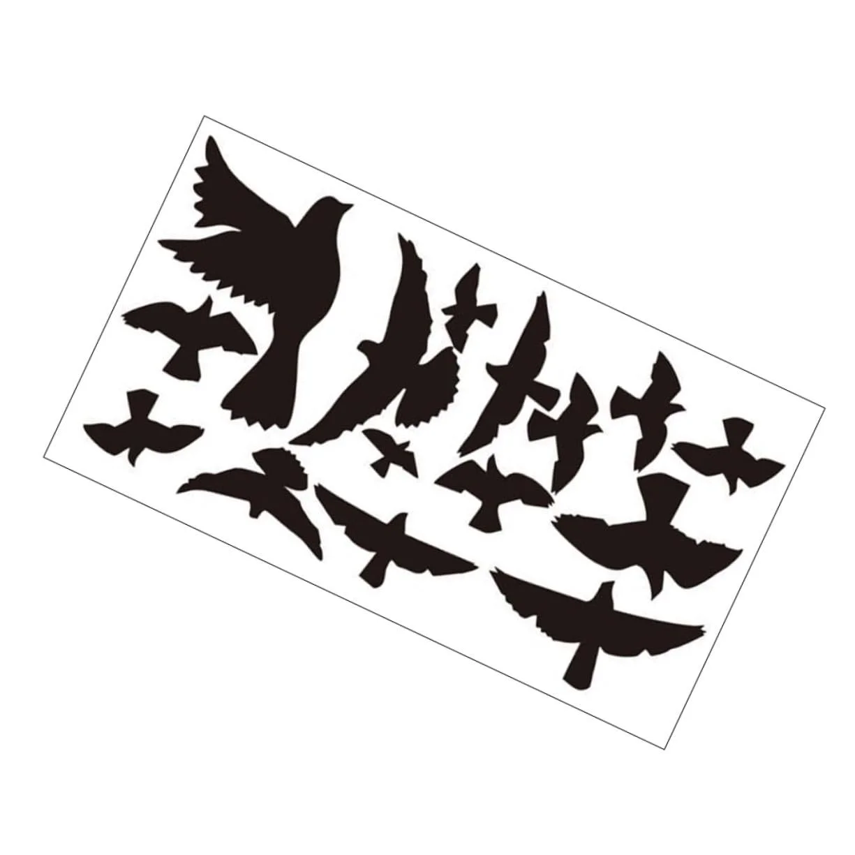 Наклейка на стіну Bird Motif самоклеюча чорно-біла, фото №1 Наклейка на стіну Bird Motif самоклеюча чорно-біла, фото №1