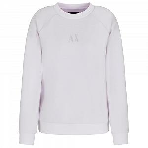 Женский Свитшот Armani Exchange Icon Project Shiny Logo с круглым вырезом - Фото 1