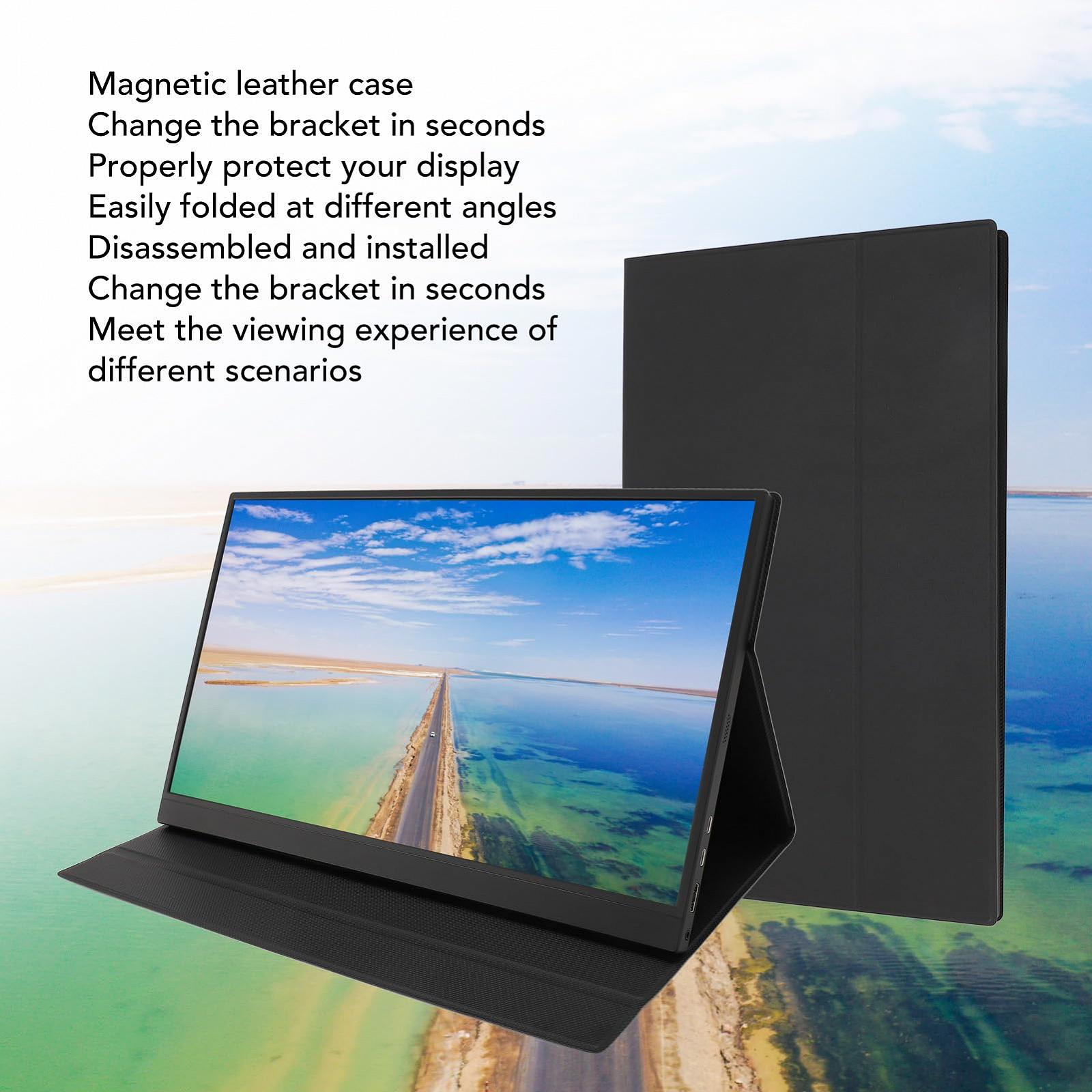 Портативний Монітор Plyisty 2.5K 17.3 дюйма 2560 x 1440 IPS з регульованою підставкою та отворами для кріплення VESA, 2 порти USB C 3.1, фото №3