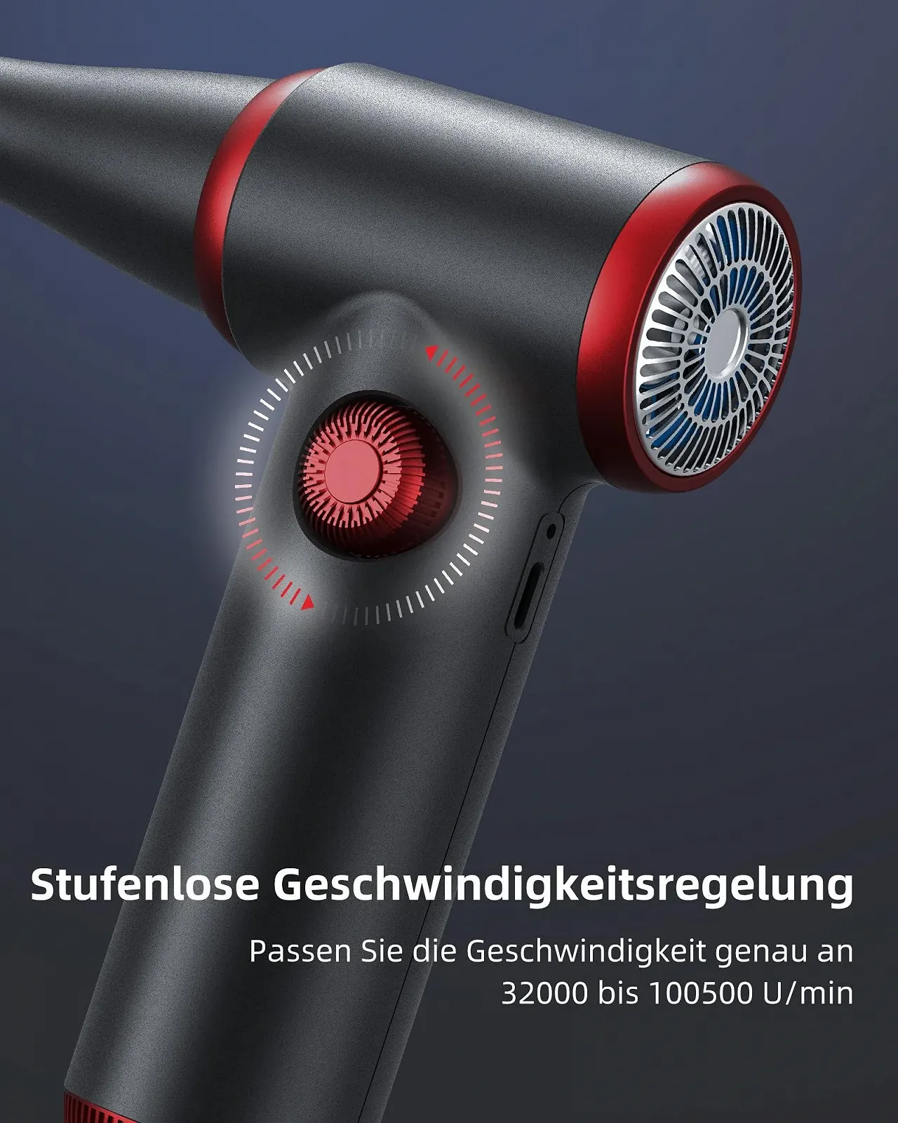 Електричний очищувач повітря Koonie 100500RPM LED Type-C, фото №6