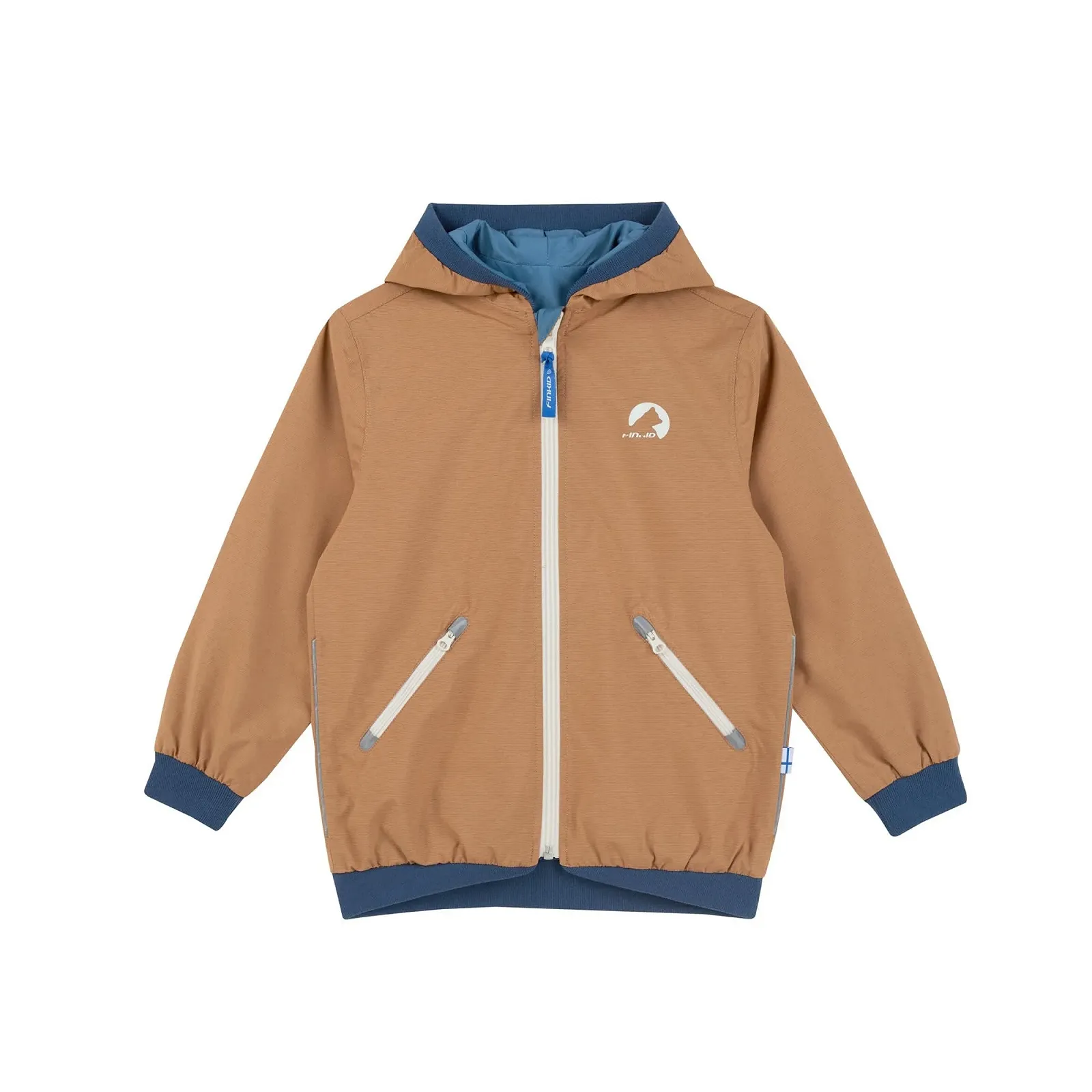 Двусторонняя куртка Finkid MUUTUVA Миндаль / Деним, фото №3 Двусторонняя куртка Finkid MUUTUVA Миндаль / Деним, фото №3