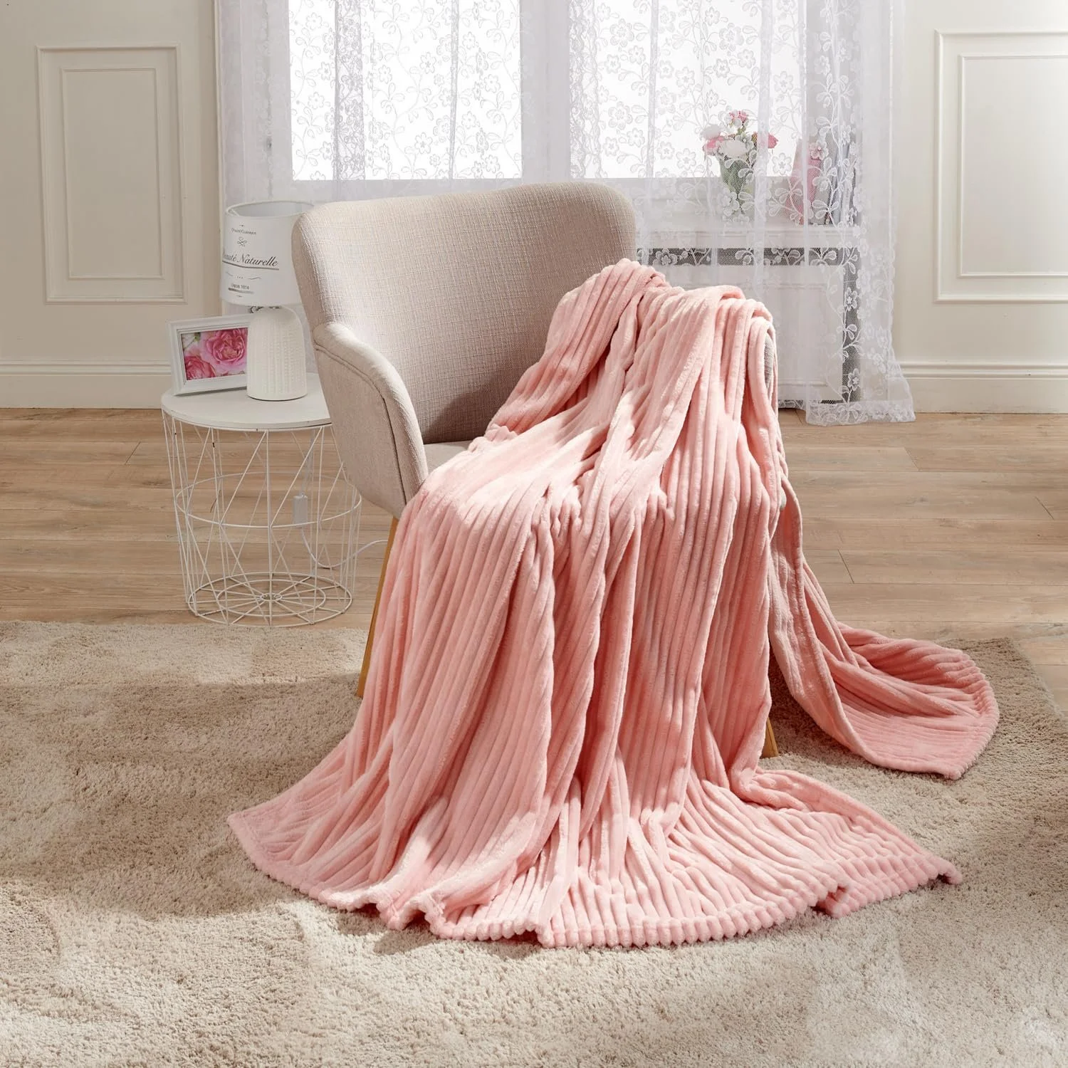 Покривало 3 Pagen М'яка, Рожева, 135 x 200 см, фото №1