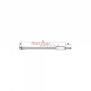 Тормозной шланг METZGER GREENPARTS 4110145 для BMW, задний мост слева - Фото 1