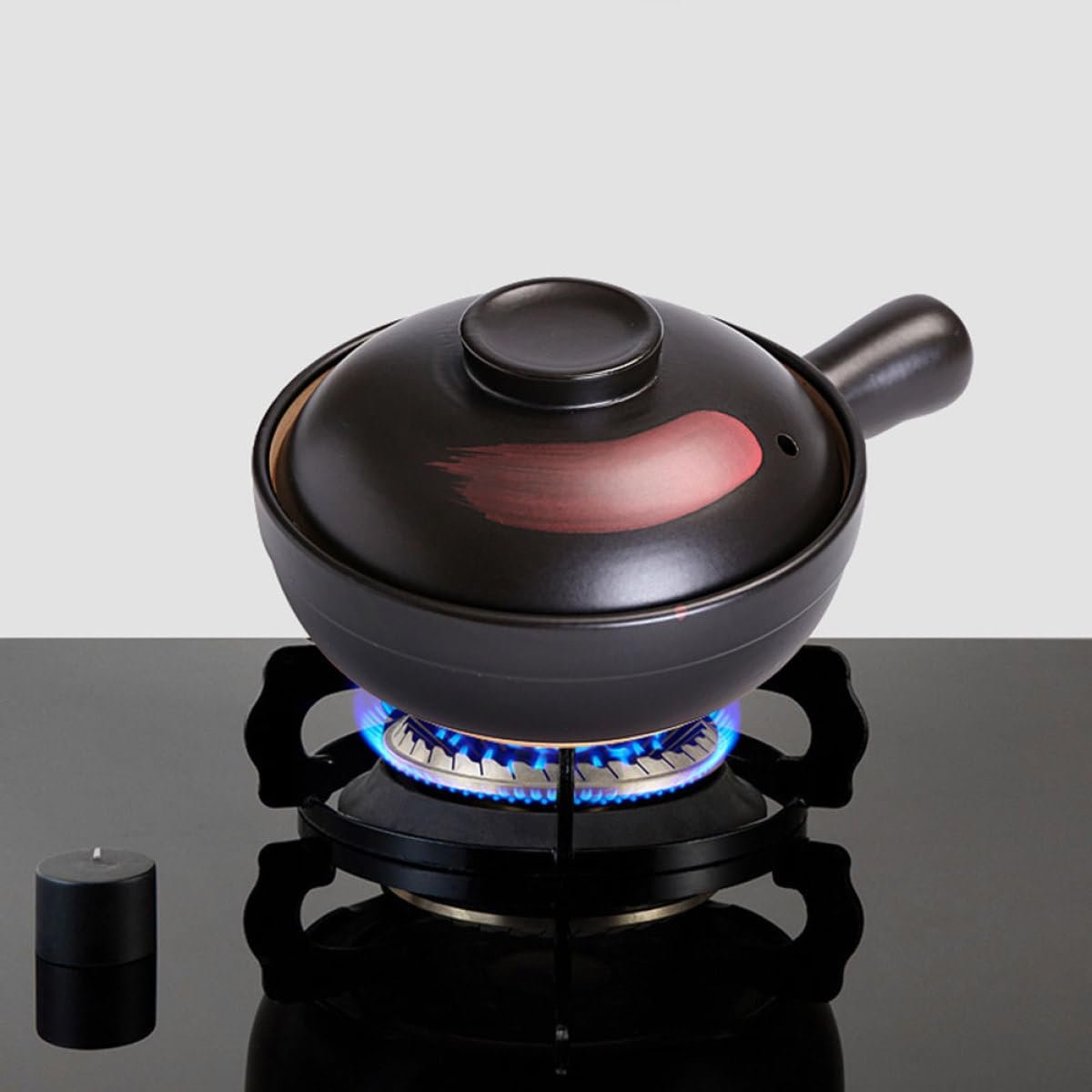 Ківш для тушкування маленький з плоским дном термостійкий антиковзний дизайн, фото №3