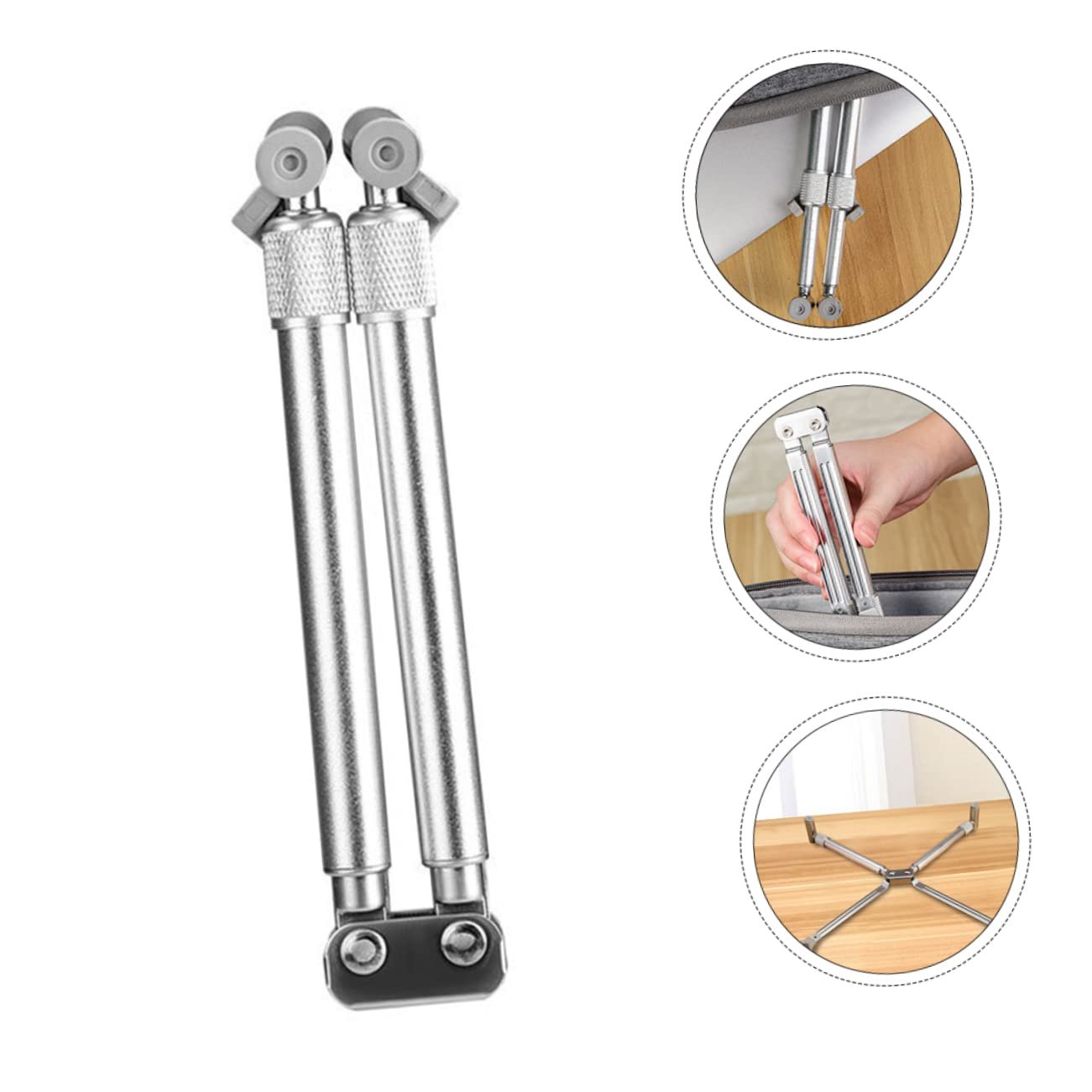 Підставка для ноутбука Veemoon Алюмінієвий сплав, портативна, регульована, обертається, з нековзною силіконовою підкладкою для ергономічної підтримки, фото №5