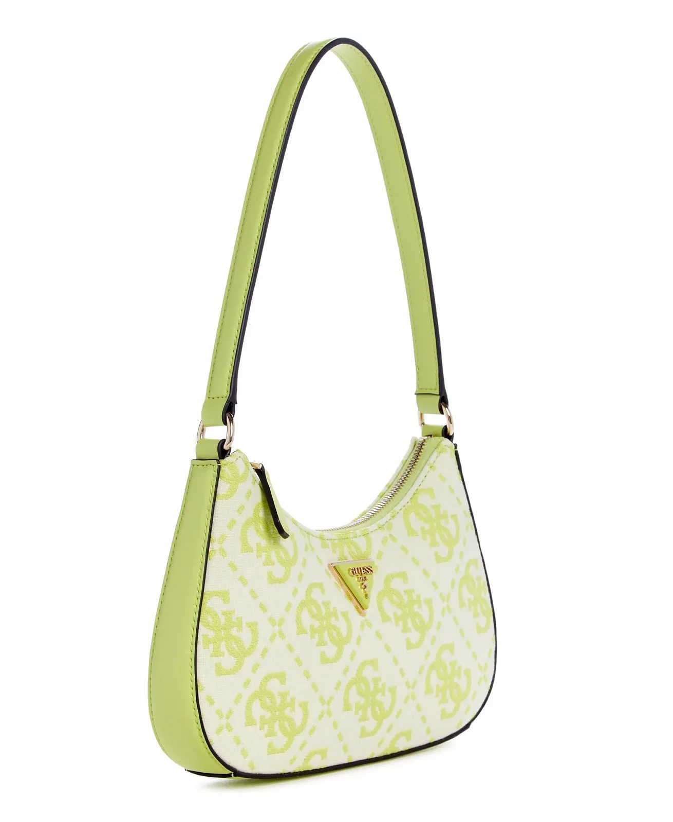 Сумка на плече GUESS Ruma Mini Top Zip з логотипом Chartreuse, фото №2