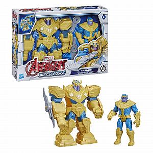 Фігурка Marvel Avengers Mech Strike 9 дюймів, іграшка Мех нескінченності, костюм Таноса та зброя Клинка для дітей від 4 років synthetic.ua - Фото 1