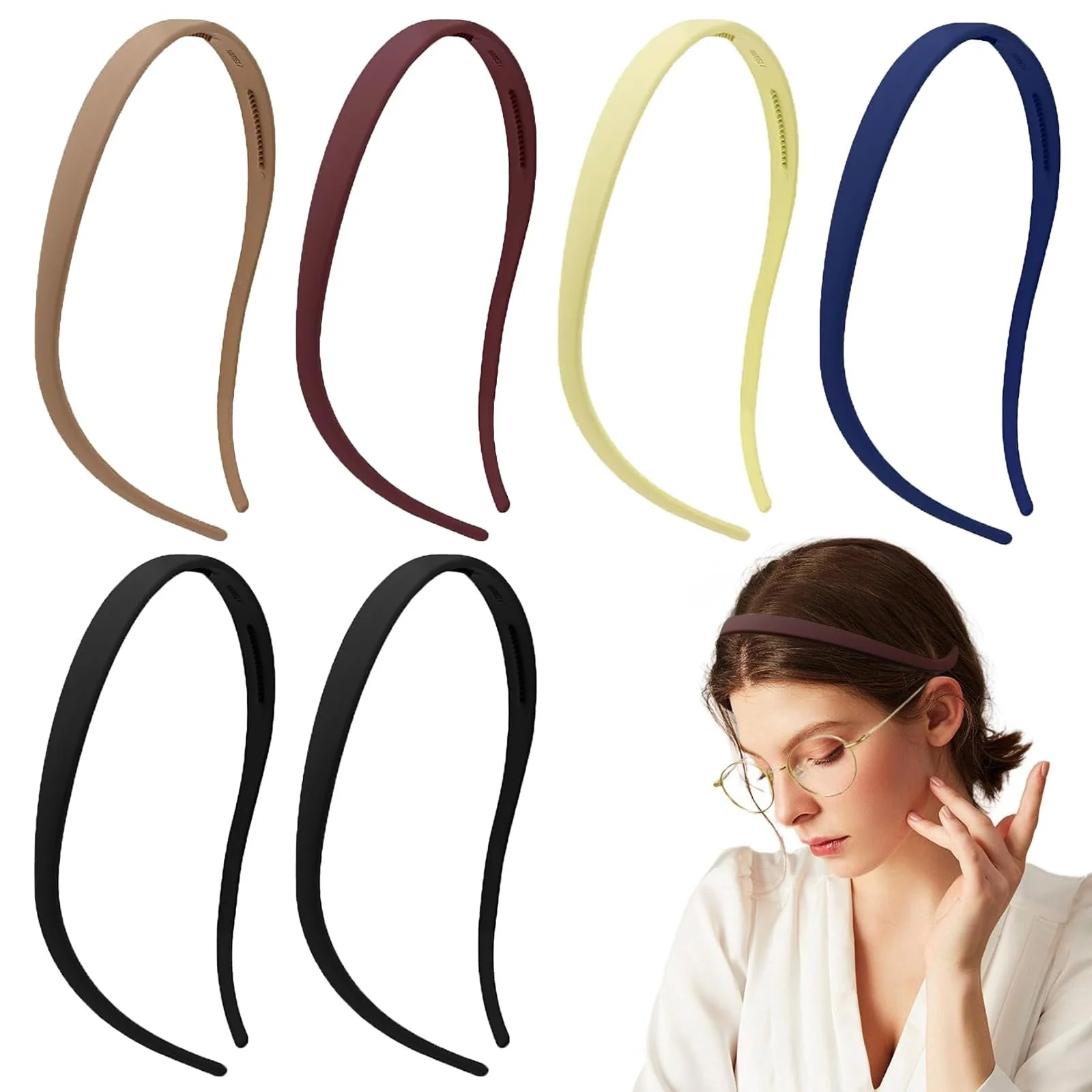 Набор женских обручей для волос 6 шт., фото №1