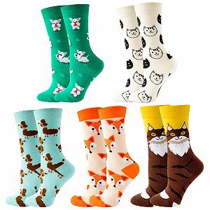 Шкарпетки Жіночі З Барвистим Малюнком, 5 Пар, 35-42 - Фото 1