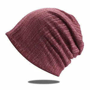 Шапка вязаная Однотонная Красный synthetic.ua - Фото 1