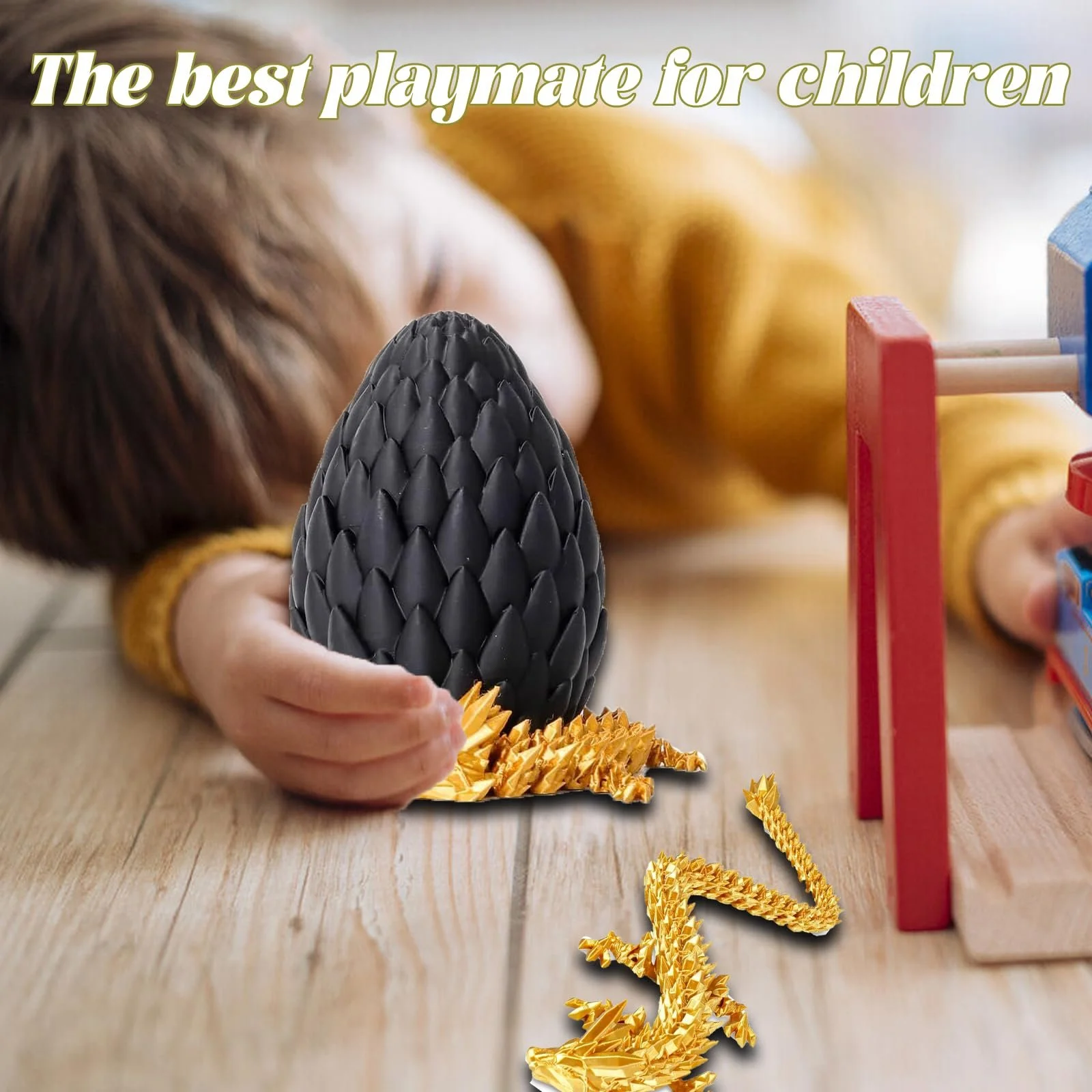 Фигурка 3D дракон с яйцом AHEJIOO 3D Dragon Egg Mystical Dragon черная, фото №6 Фигурка 3D дракон с яйцом AHEJIOO 3D Dragon Egg Mystical Dragon черная, фото №6