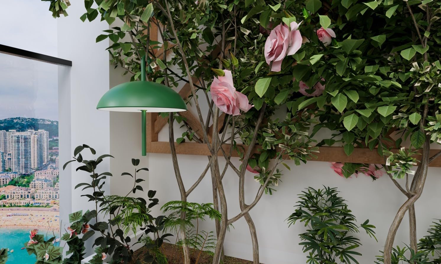 Настільна лампа ONNENKERZE Umbrella Акумуляторна 3-в-1 USB-C Жовта, фото №6