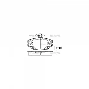 Комплект тормозных колодок, дисковый тормоз TRISCAN 8110 25010 для LADA RENAULT DACIA - Фото 1