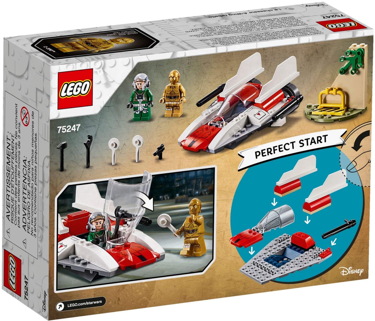 Конструктор LEGO Star Wars 75247 Rebel A-Wing Starfighter 4+, фото №4