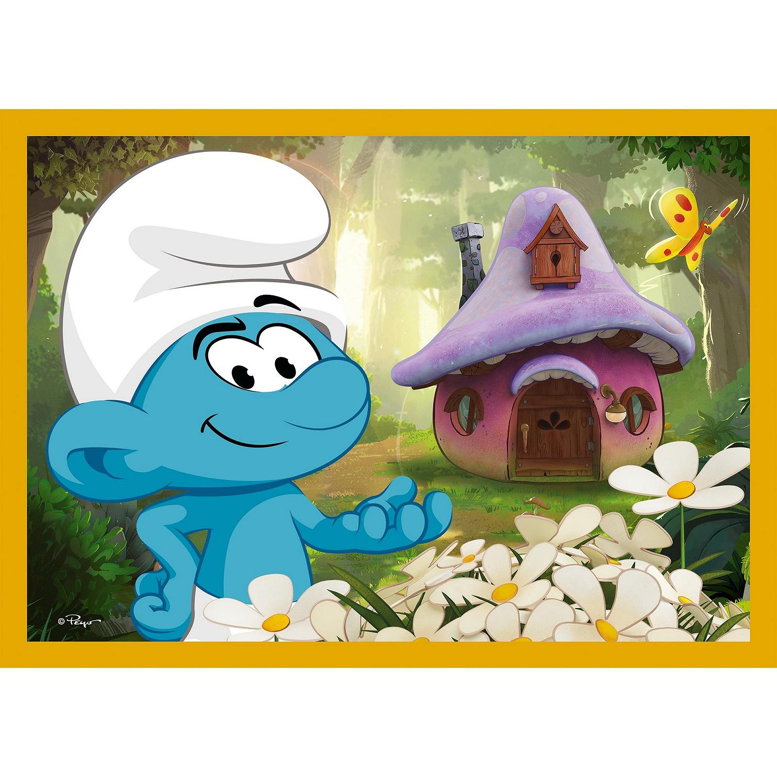 Пазл Trefl Smurfs Life in the Smurfs 4-в-1 35-70 елементів, фото №8