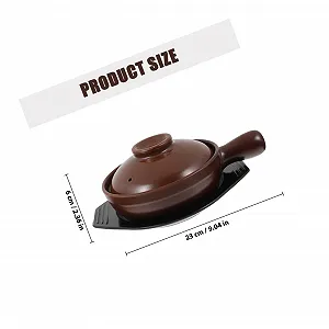 Керамический каменный горшок Zerodeko с ручкой Мультифункциональный synthetic.ua - Фото 1