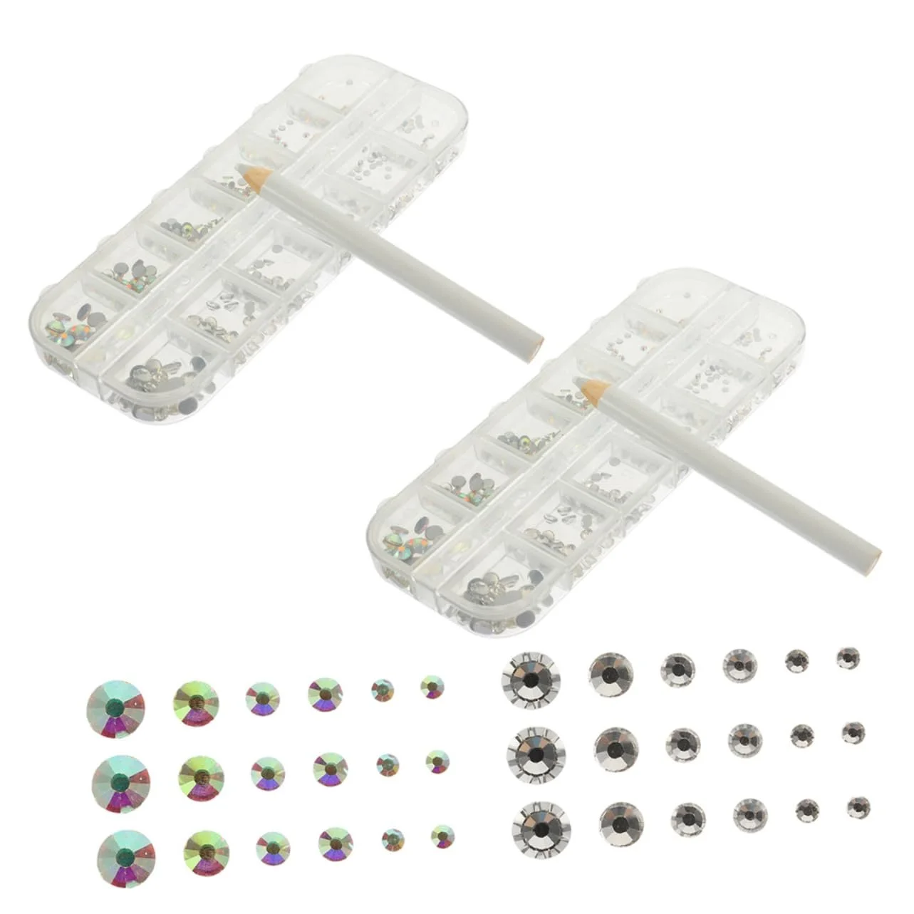 Клей для страз FOMIYES Набор для лица 3D Блестки для ногтей Подвеска для ногтей Стекло, фото №1