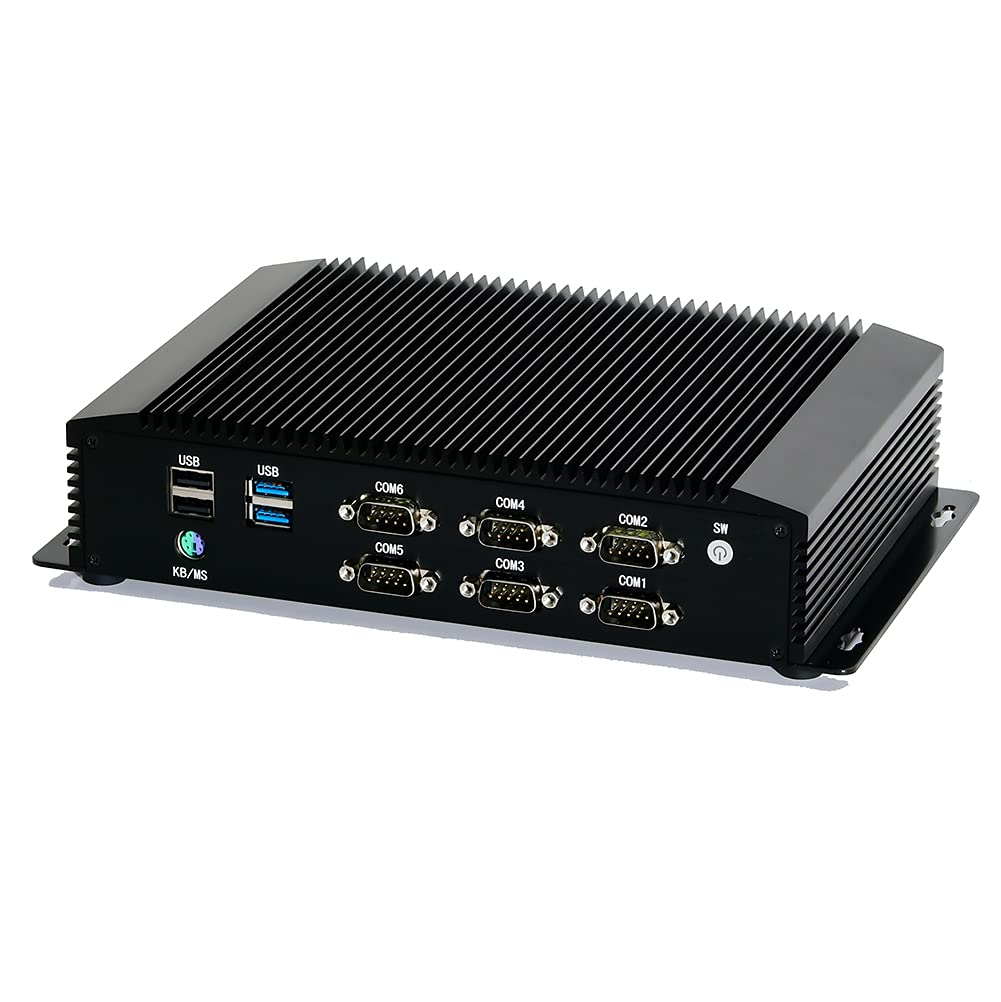 Міні-комп'ютер HUNSN IM06 I3 7020U 8G RAM 128G SSD 1TB HDD безвентиляторний 2 x LAN 6 x COM, фото №6